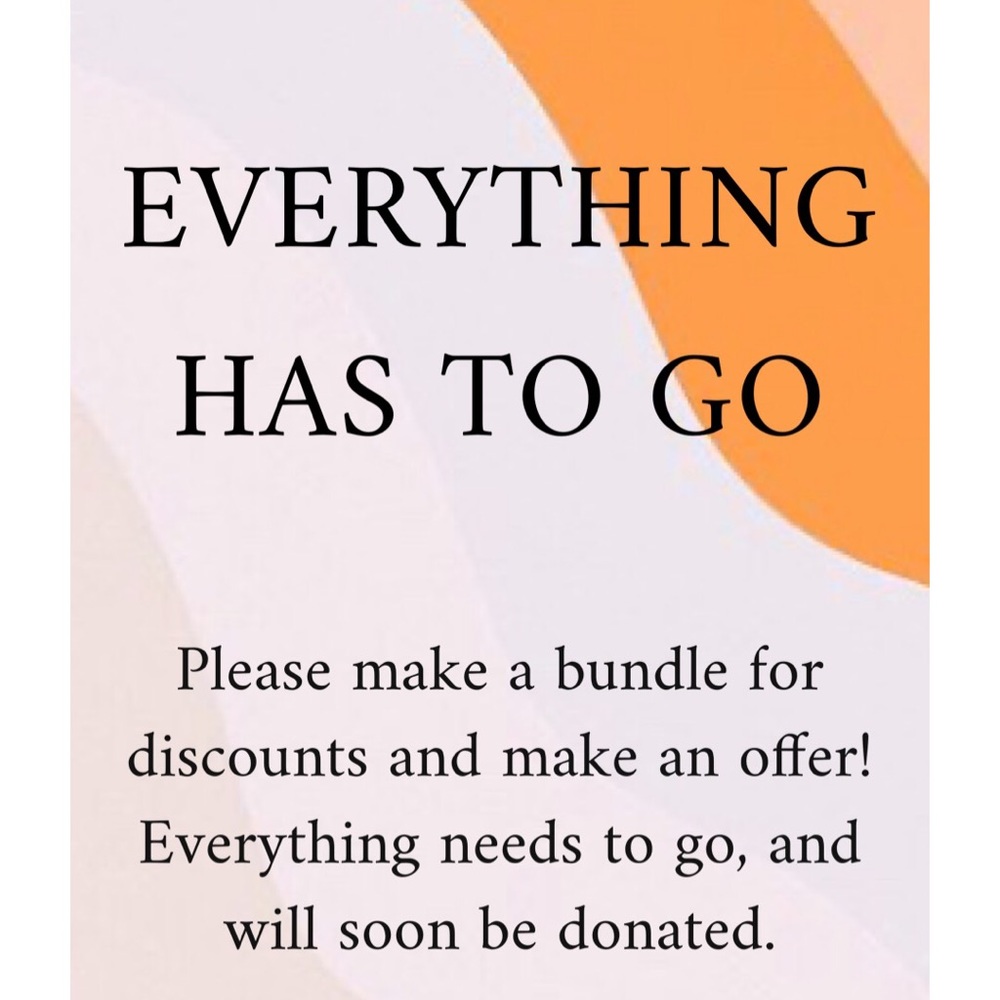 CHECKOUT CLOSET (EVERYTHING HAS TO GO)